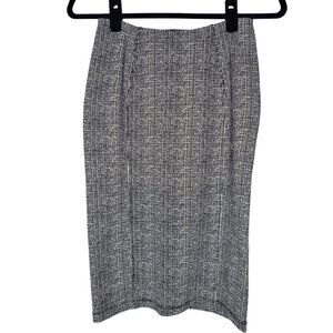 Liverpool 0 Black White Stretch Pencil Skirt Office Career Corporate Academia